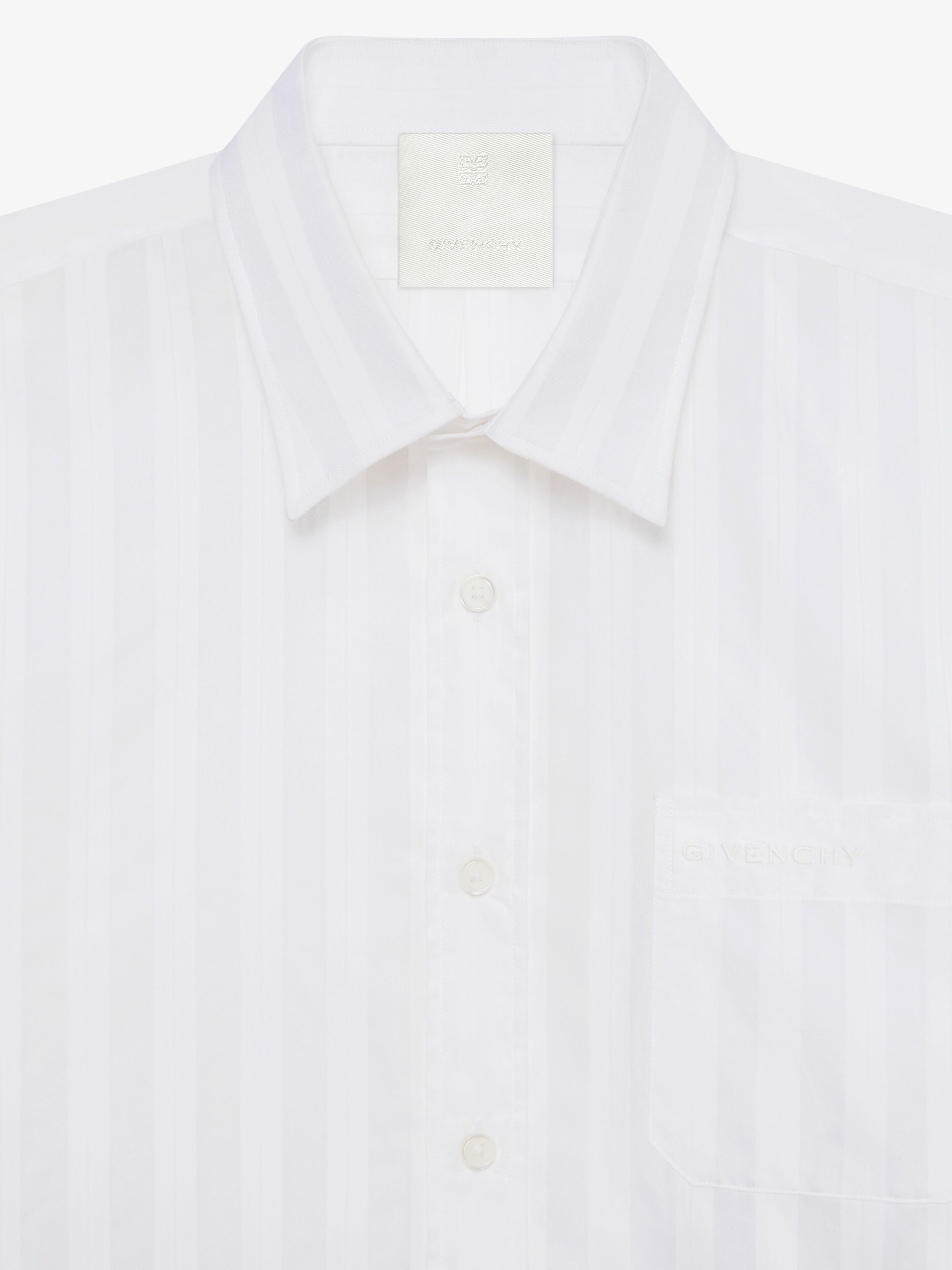Givenchy Short Sleeve Shirt With Pocket In White