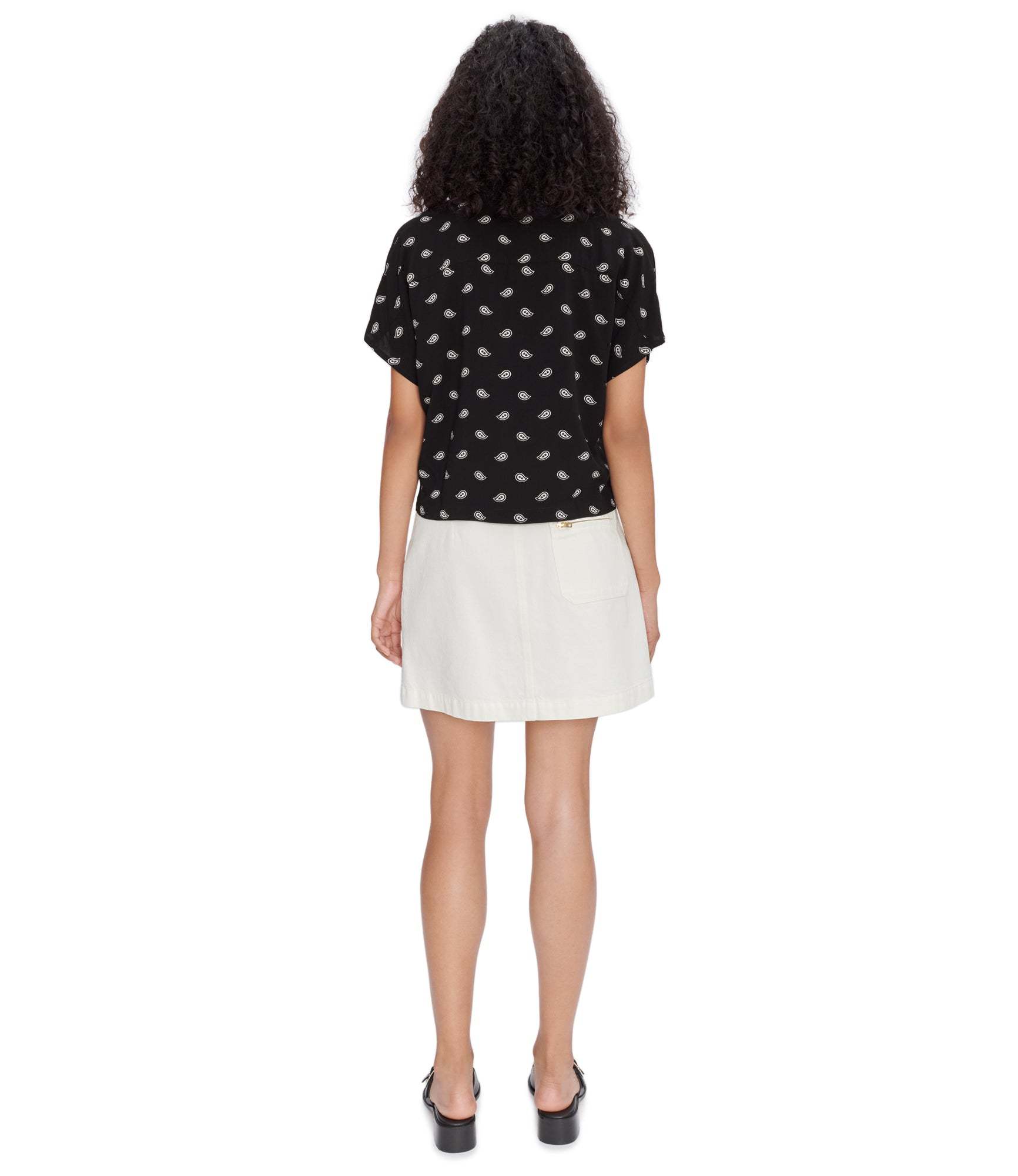 Apc Sarah Denim Mini Skirt In White