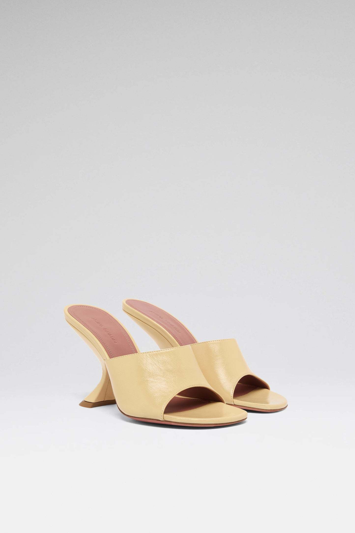 Amina Muaddi Taylor Slipper 90 High Heel Sandals In Sand