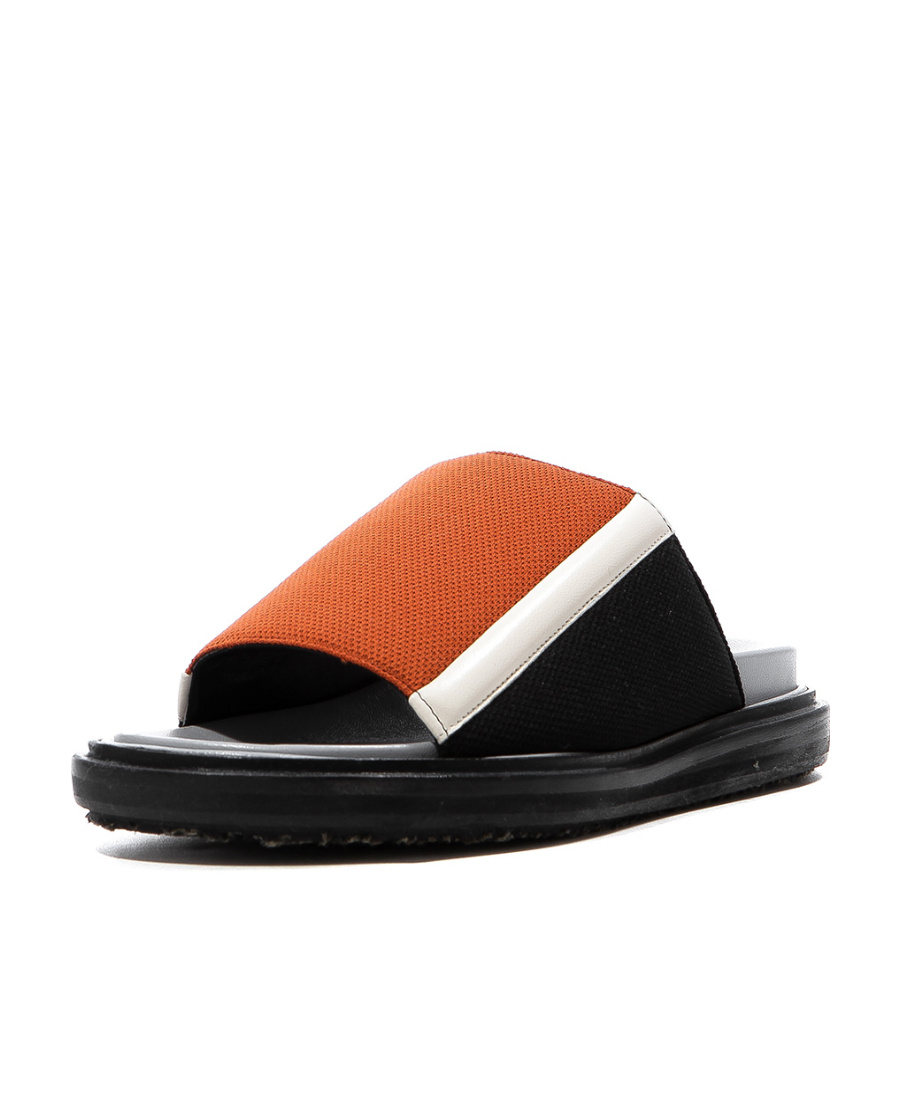Marni Open-toed Flat Sandals In Black