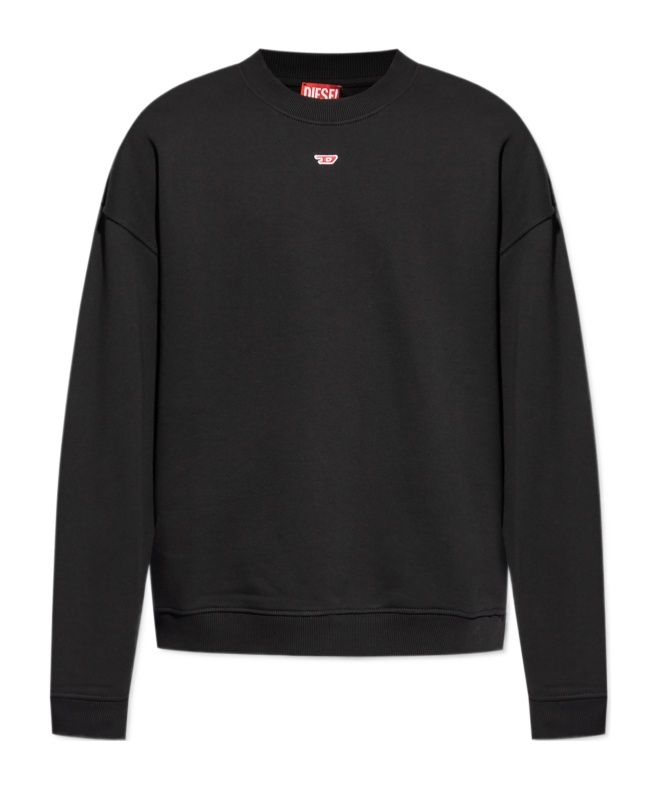 Shop Diesel Long-sleeved Sweater In Black