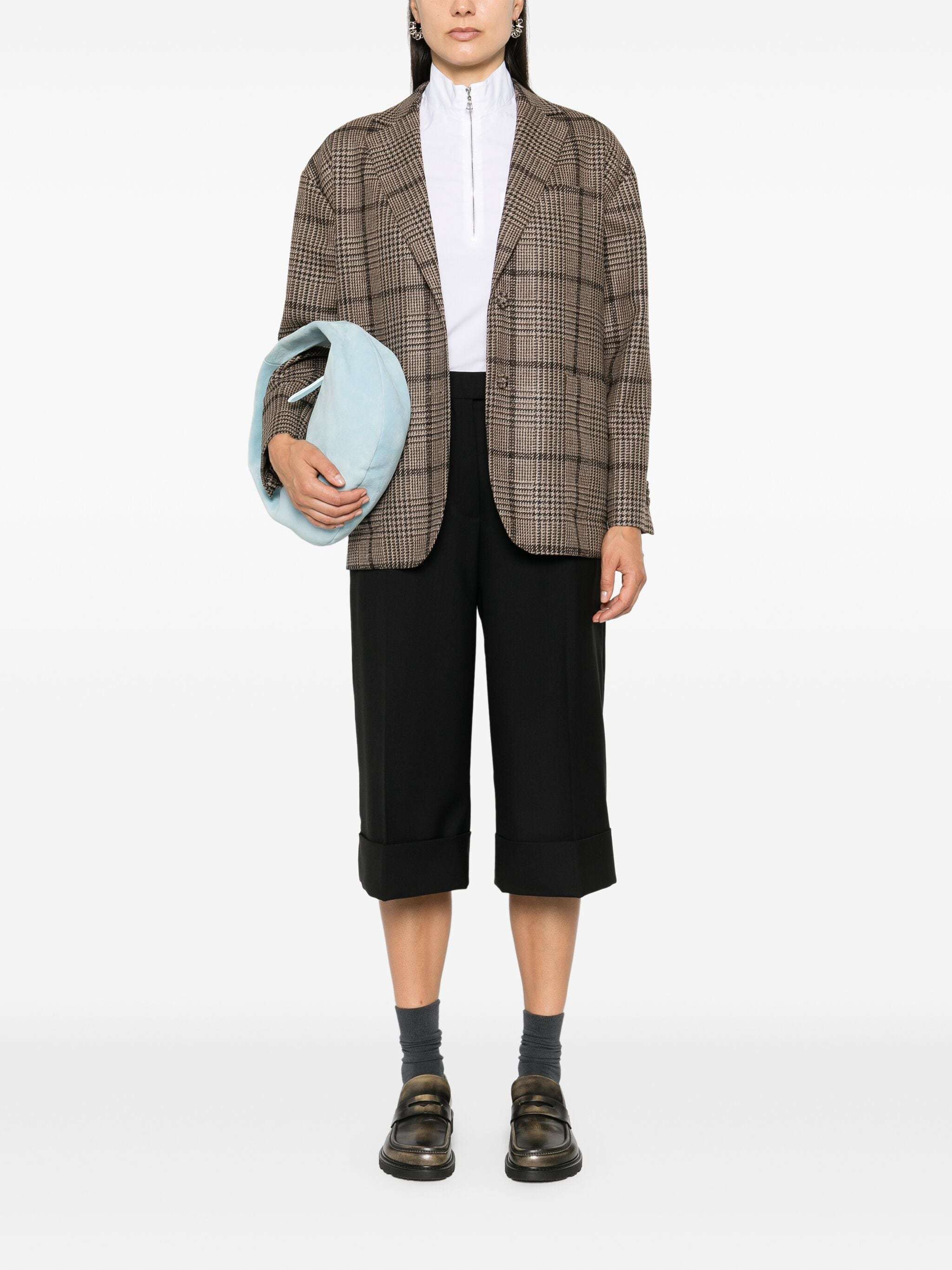 Shop Officine Generale Antonia Blazer In Brown