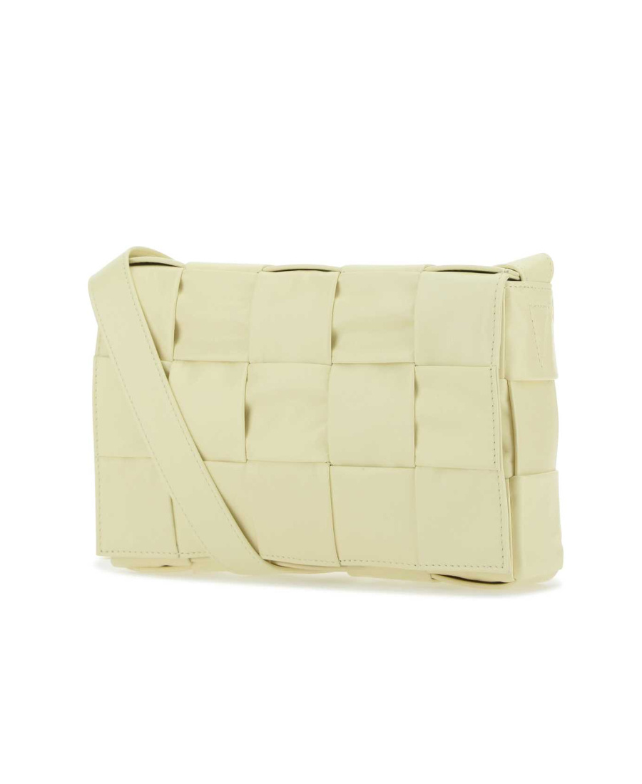 Bottega Veneta Intrecciato Leather Shoulder Bag In Yellow