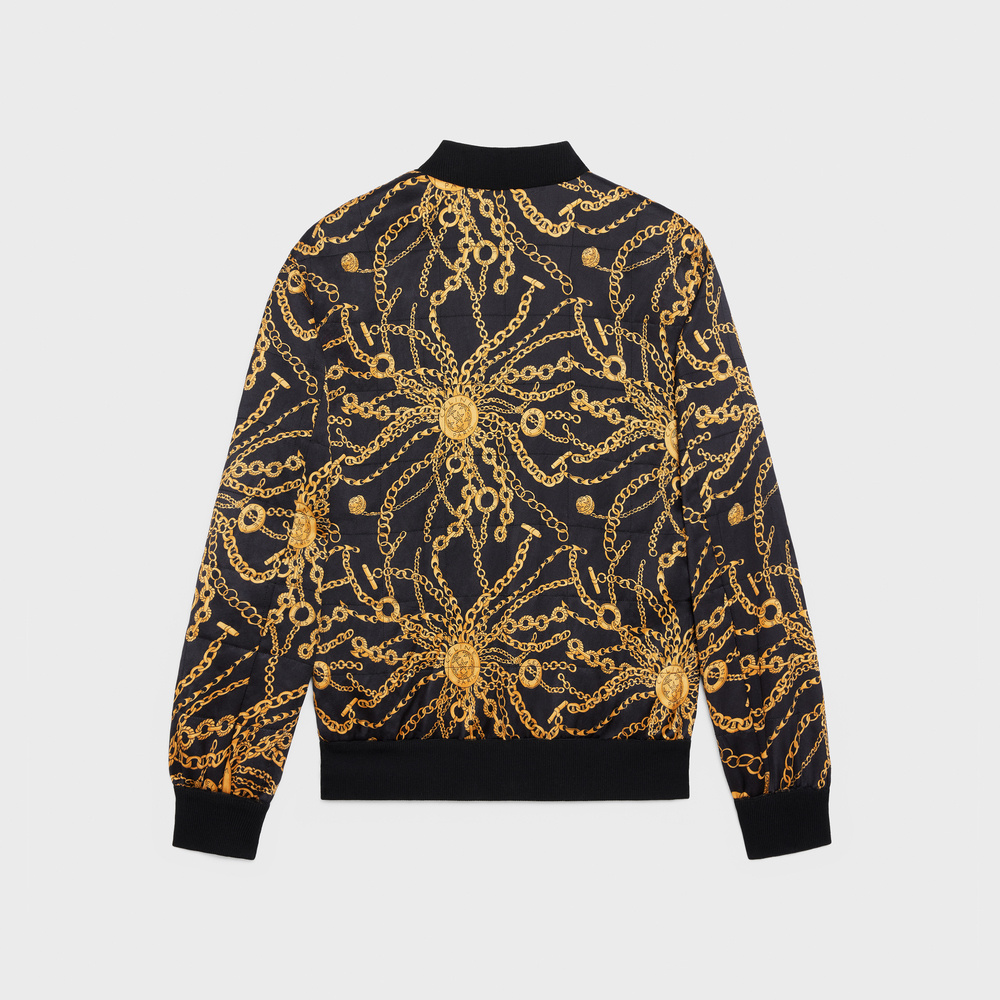 Celine Printed Jacket In Black