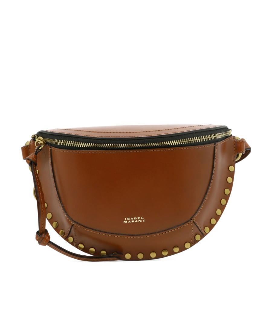 Isabel Marant Skano Leather Belt Bag In Brown