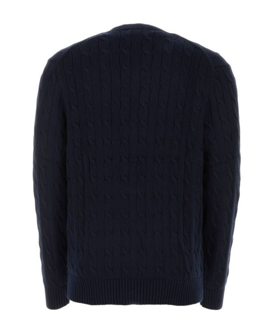 Polo Ralph Lauren V-neck Long-sleeved Cardigan In Blue