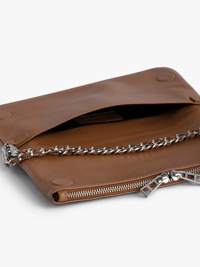 Shop Zadig & Voltaire Flip Shoulder Bag In Brown