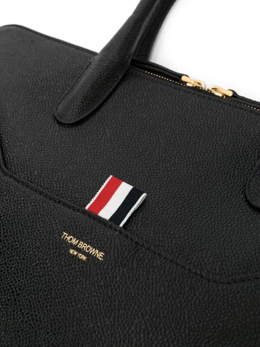 THOM BROWNE THOM BROWNE LOGO DETAILED LAPTOP BAG