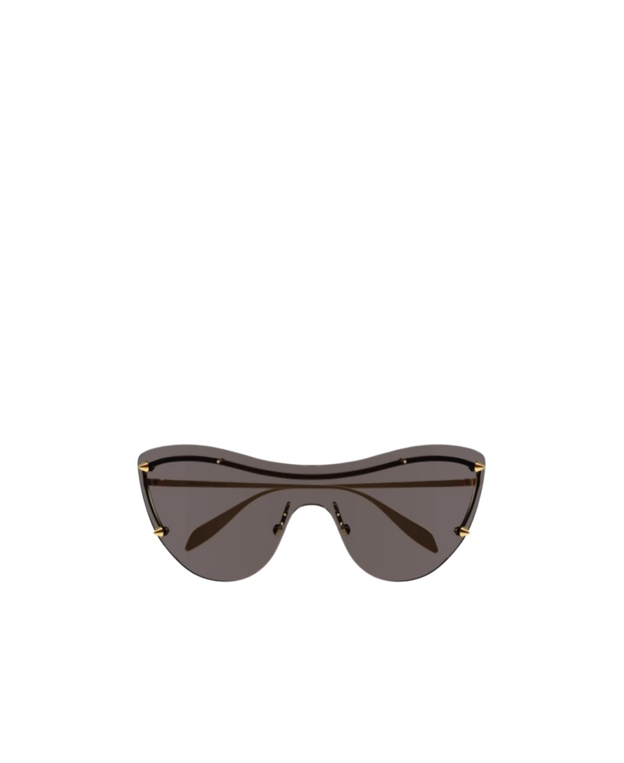 Alexander Mcqueen Spike-stud Detail Cat-eye Mask Sunglasses In Black