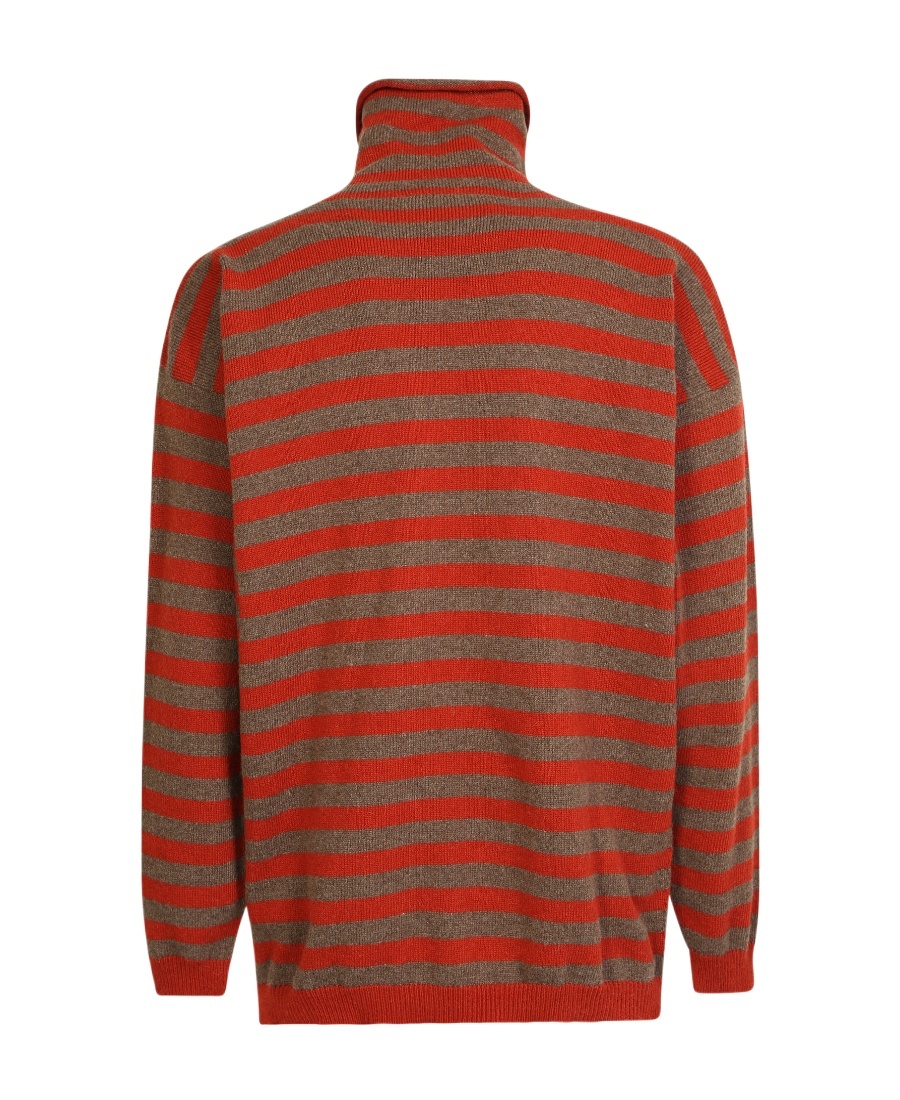 Lardini Alpaca Wool- Blend High Neck Sweater In Red