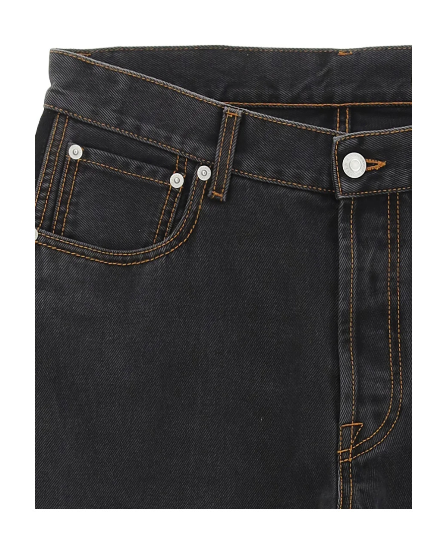 Alexander Mcqueen Straight Leg Jeans In Black