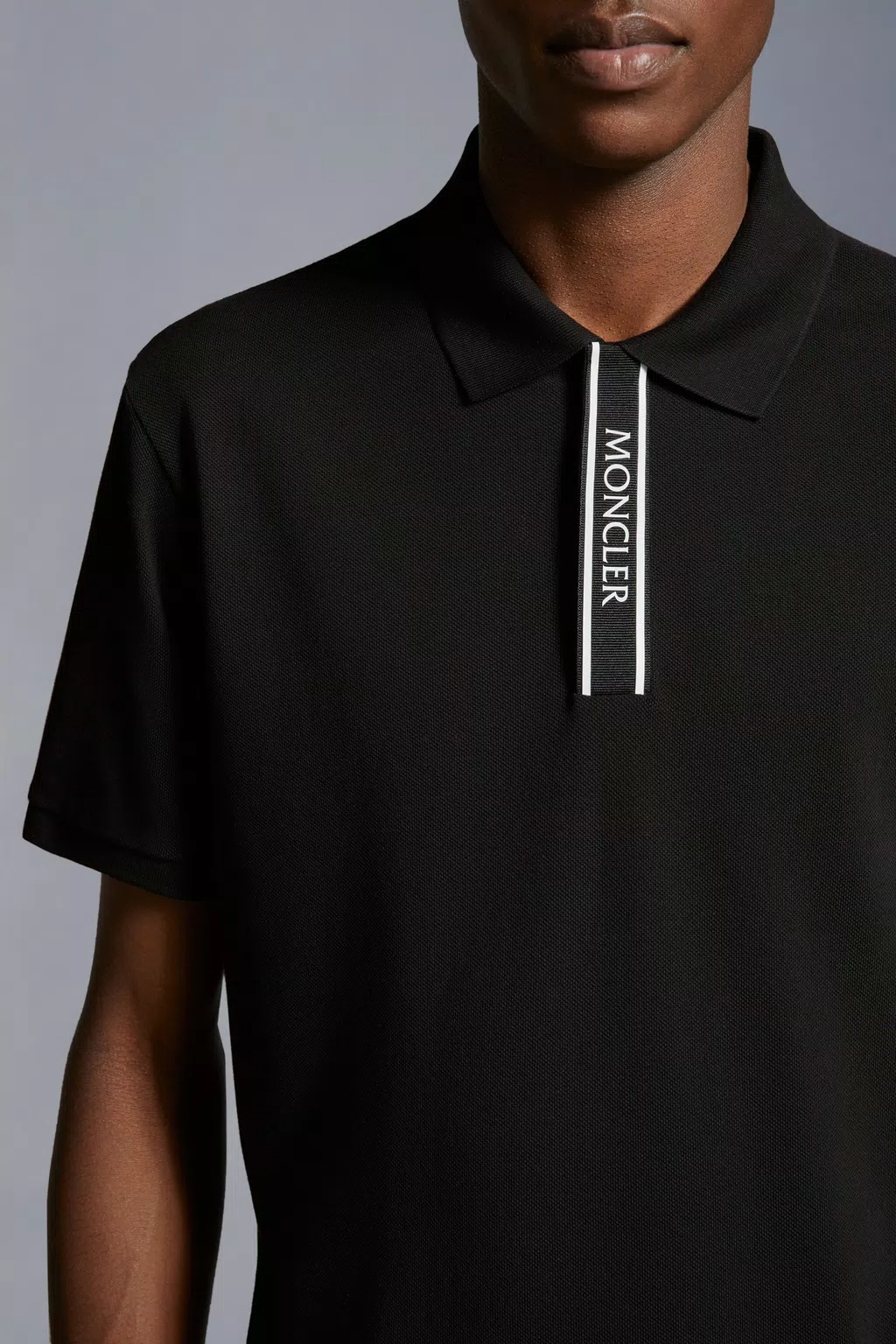 MONCLER LOGO MOTIF POLO SHIRT