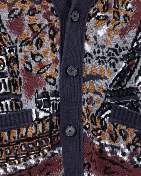 Missoni Patterned-jacquard Cardigan In Black