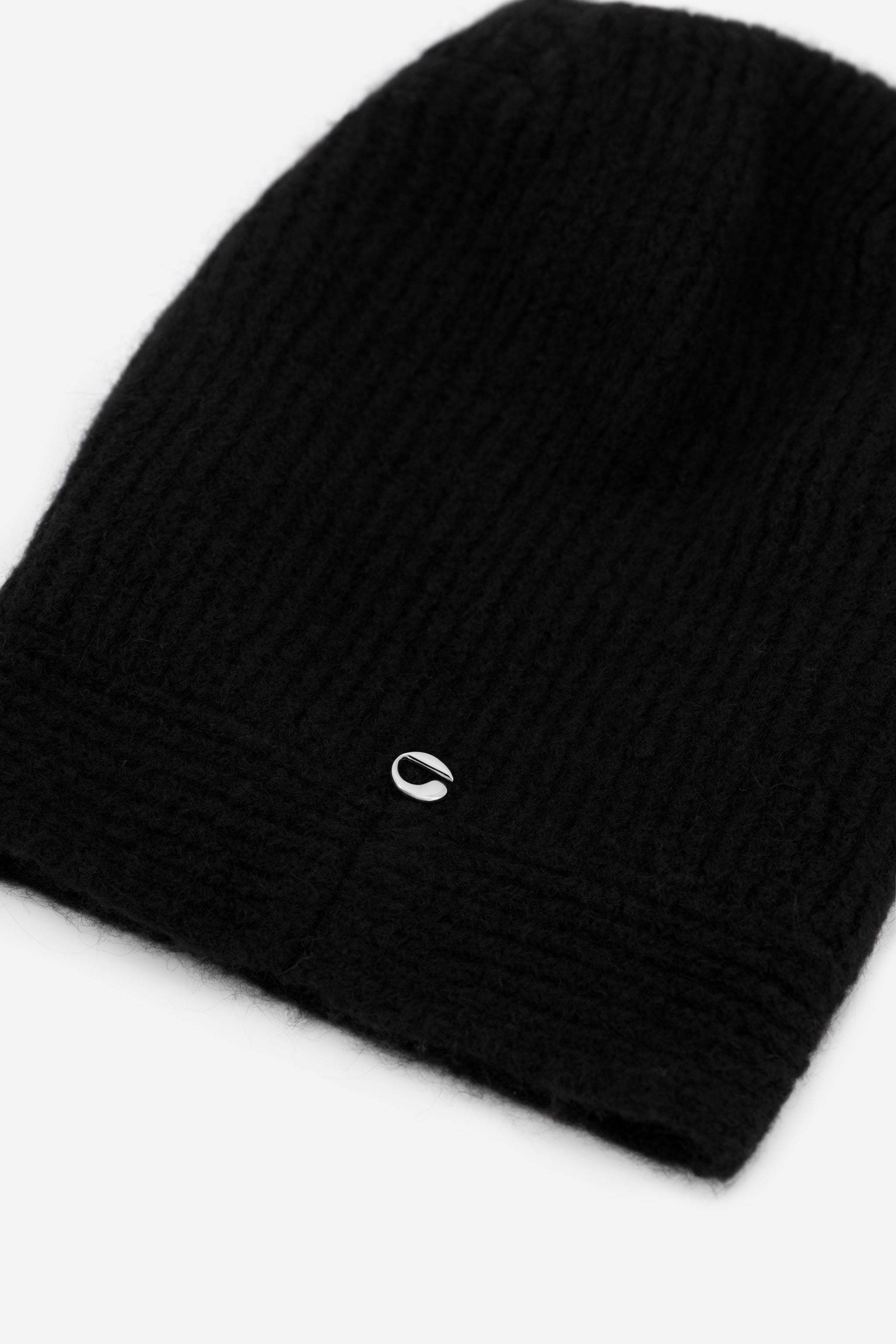 Coperni Wool Knitted Corner Hat In Black