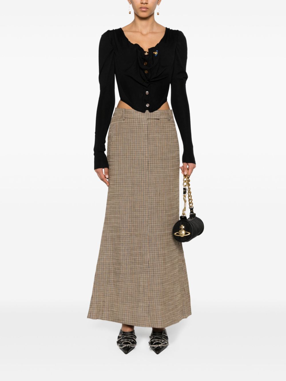 Shop Vivienne Westwood Bea Corset Top In Black