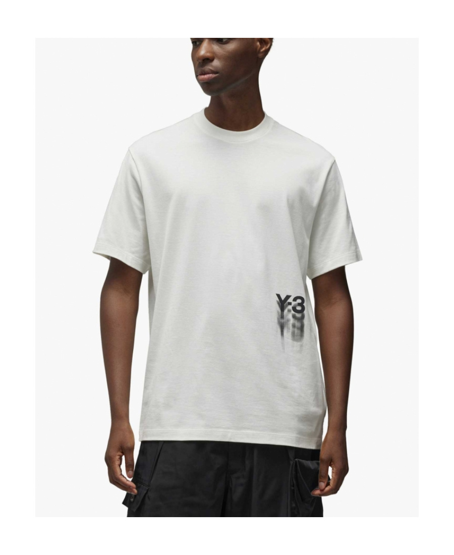 Y-3 Y-3 LOGO PRINTED CREWNECK T-SHIRT