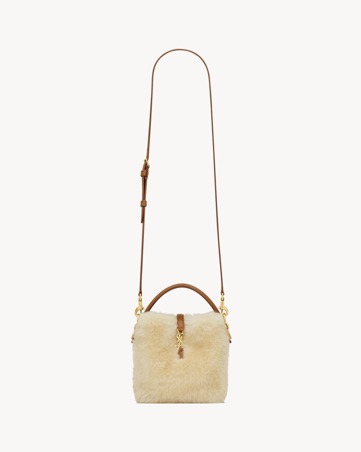 Saint Laurent Le 37 Mini Shoulder Bag In Nude