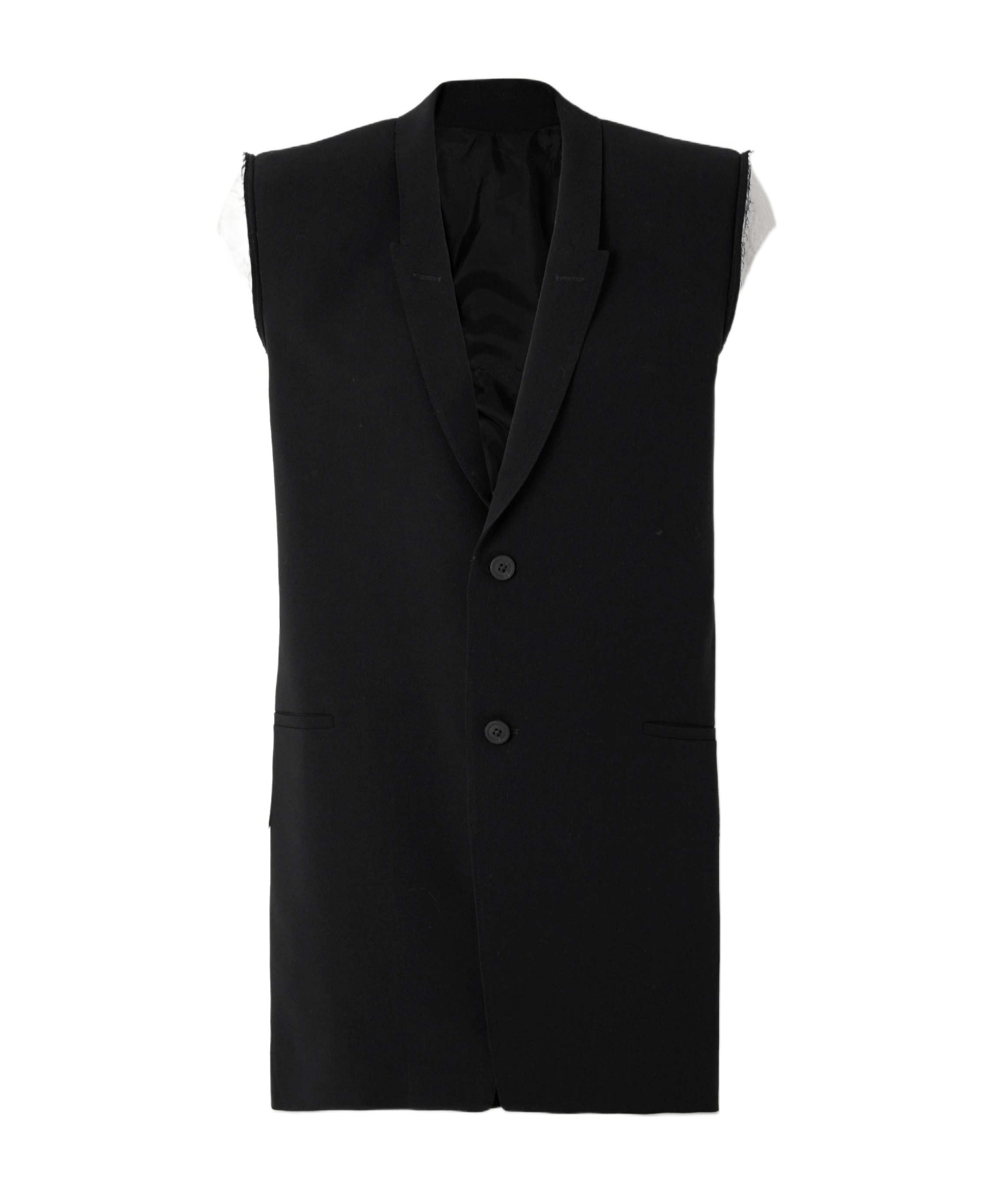 Rick Owens Sleeveless Vest In Black