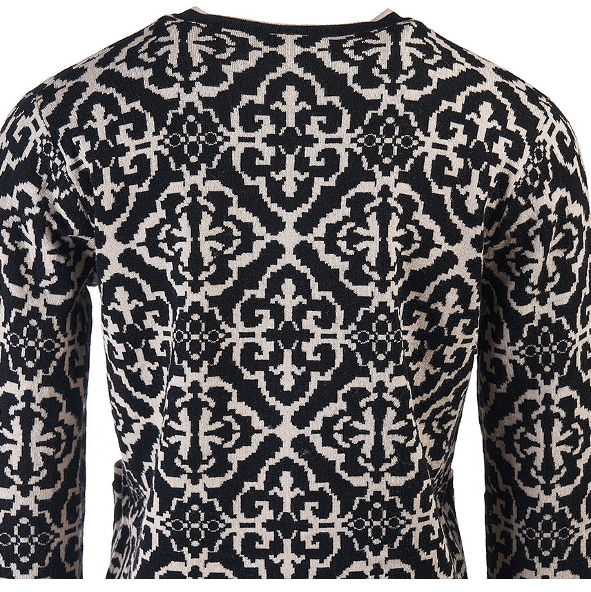 Shop Max Mara Round-collar And Long-sleeved Sweater In Black