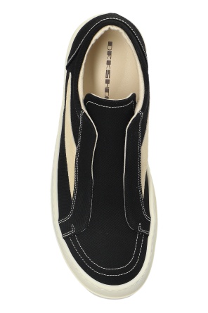 Rick Owens Drkshdw Low-top Slip-on Sneakers In Black