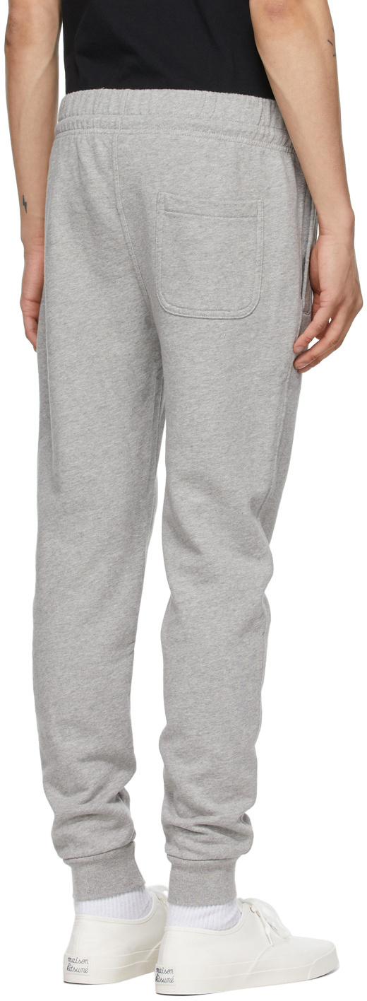 Maison Kitsuné Draw-cord Strap Sweatpants In Gray
