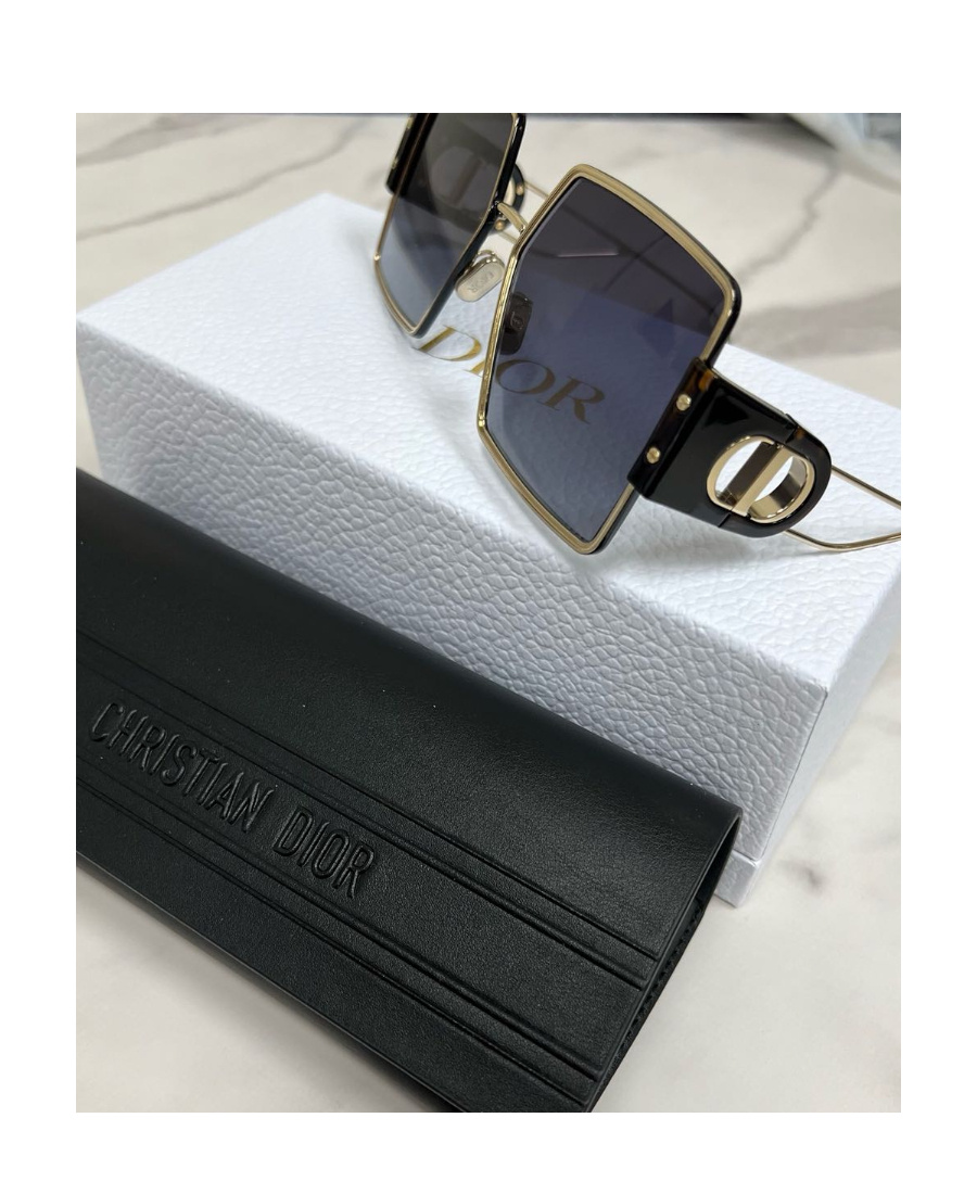 Dior Geometric Sunglasses In Black