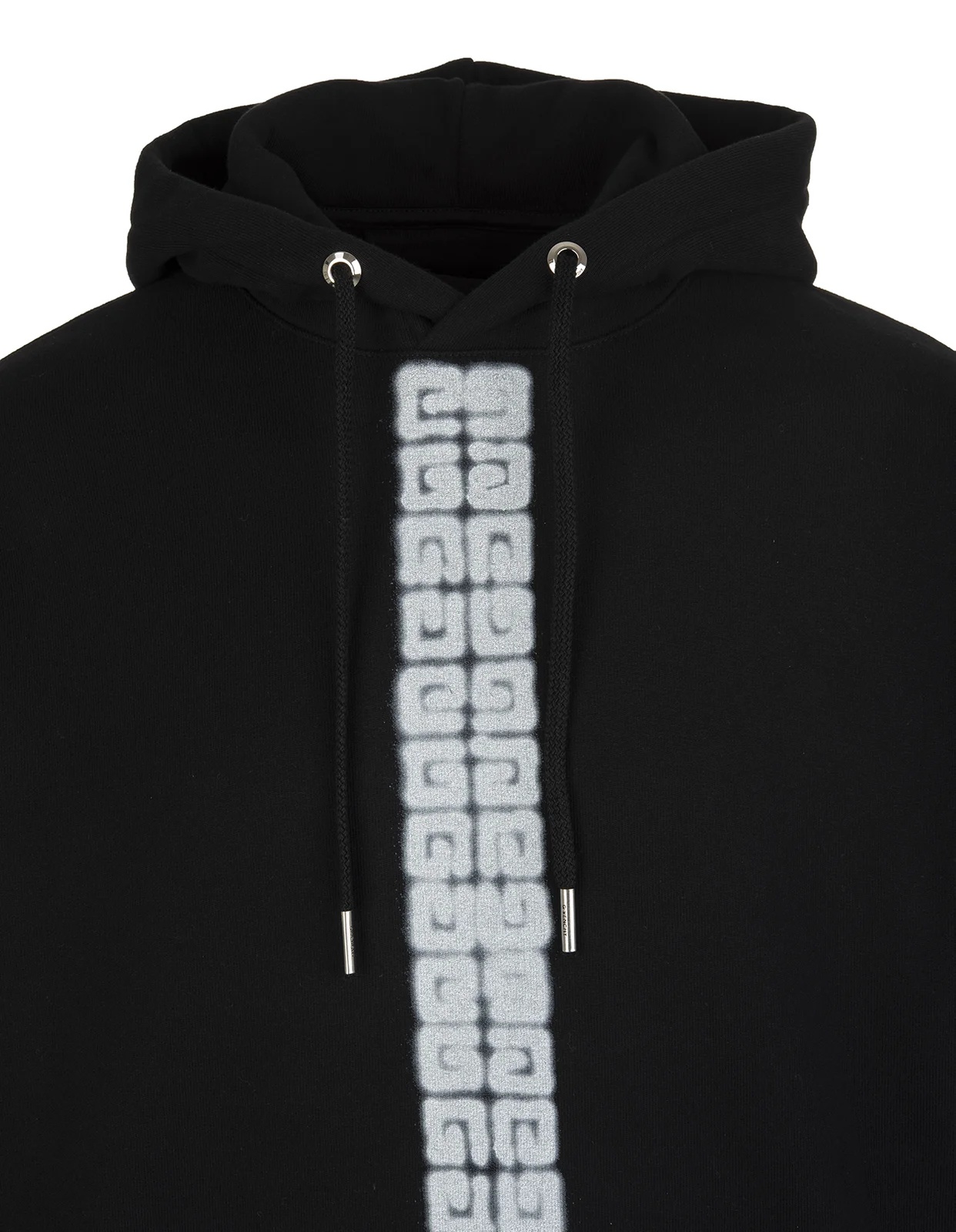 Givenchy 4g Print Drawstring Hoodie In Black