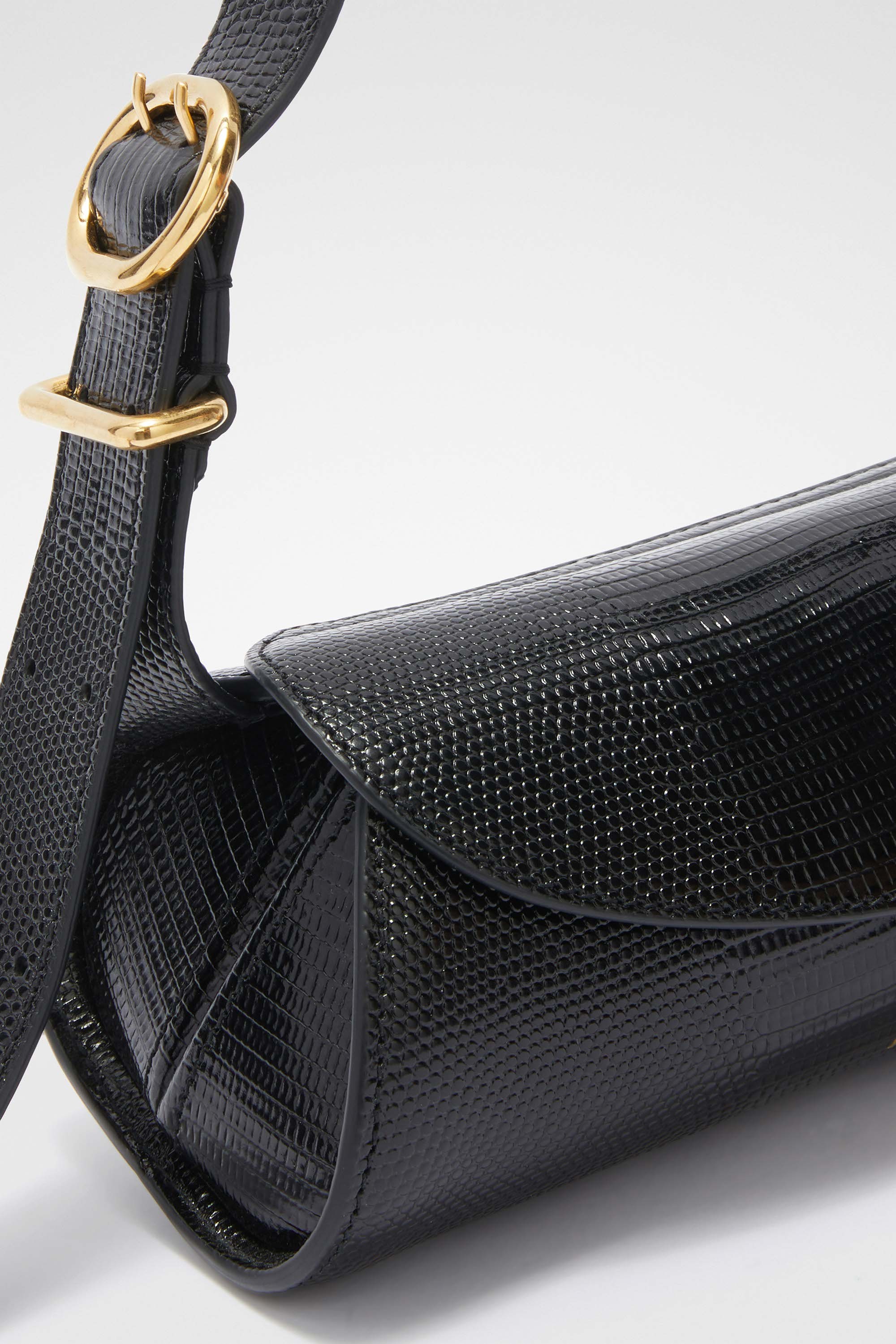Jil Sander Large Cannolo Foldover Top Shoulder Bag In Black