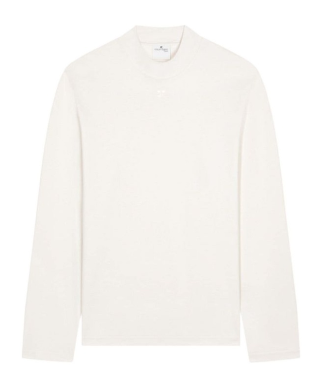 Courrèges Volcano Cotton T-shirt With Logo In White