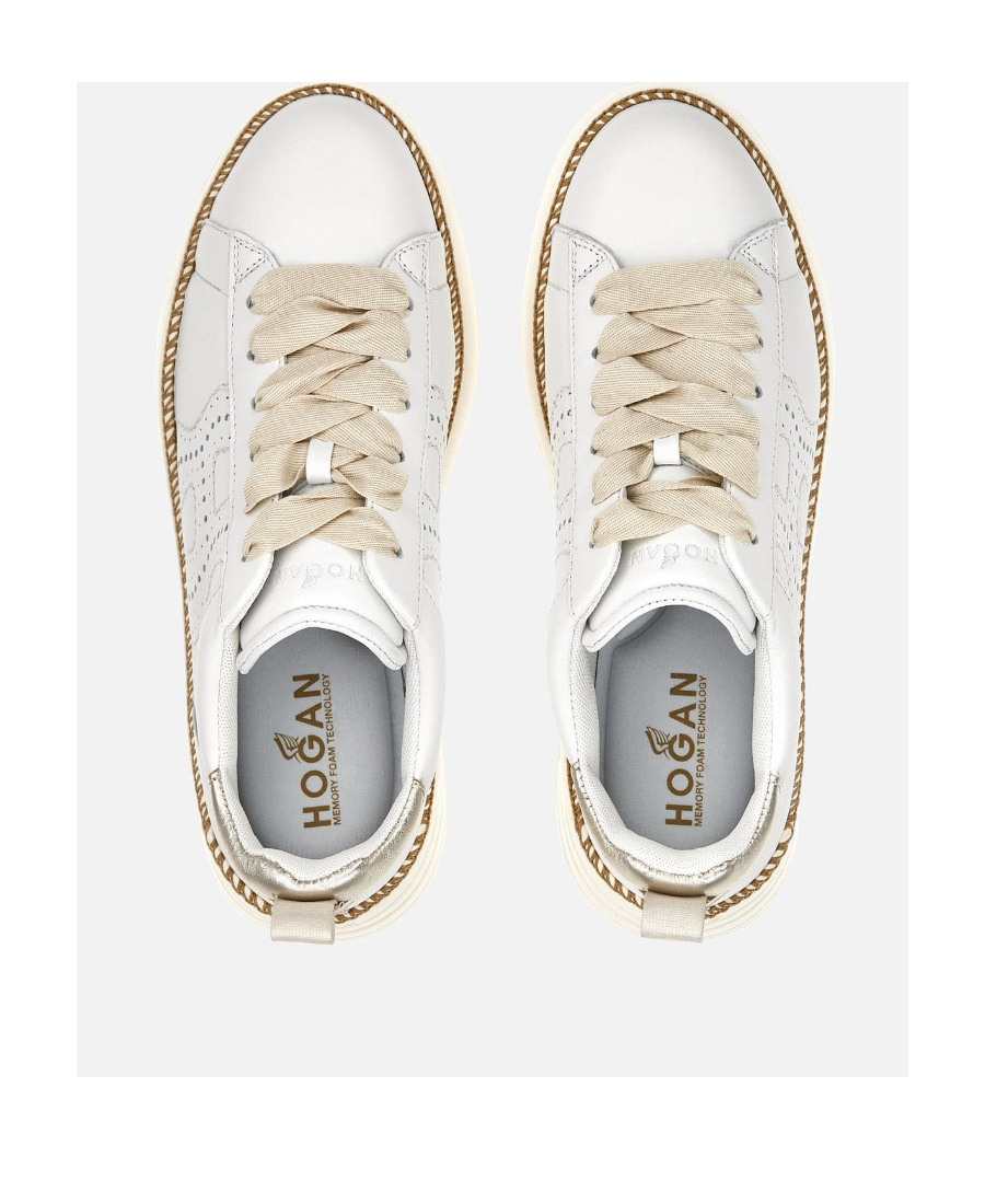 Hogan Lace-up Low-top Sneakers In White
