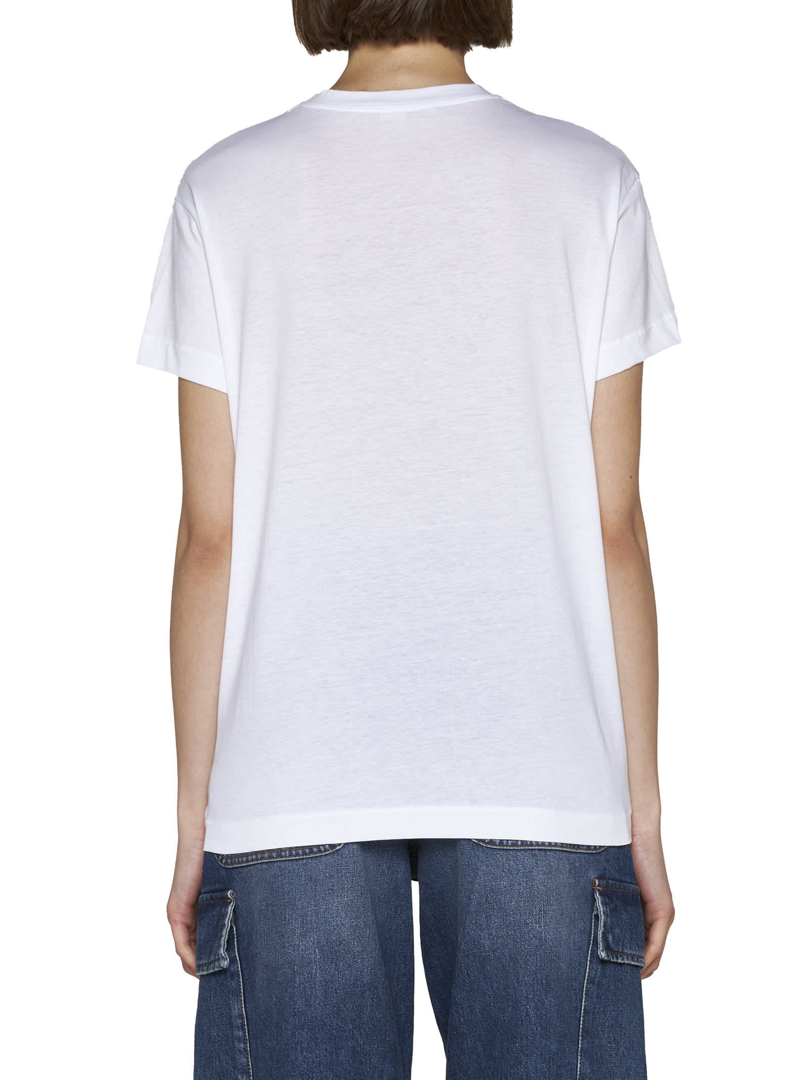 Stella Mccartney Round-necked T-shirt In White