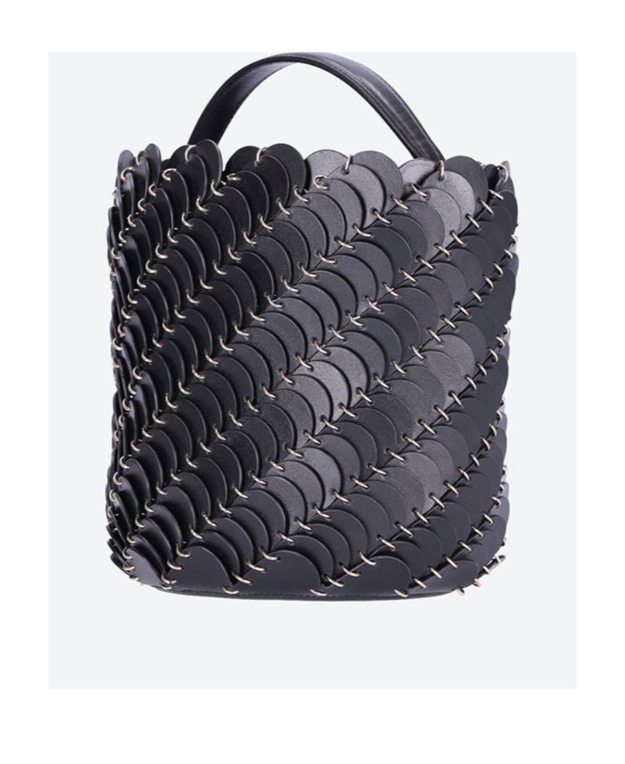 Rabanne One Handle And One Shoulder Bag In Black