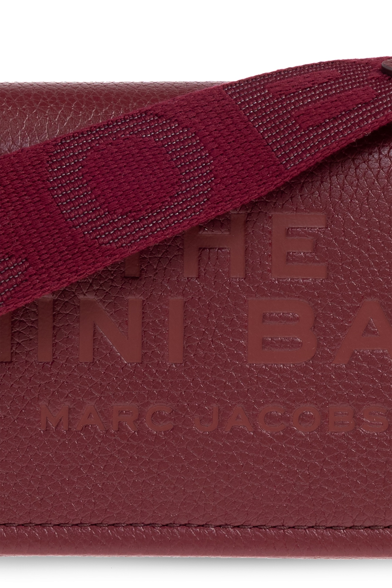 Marc Jacobs Flap Shoulder Bag In Burgundy