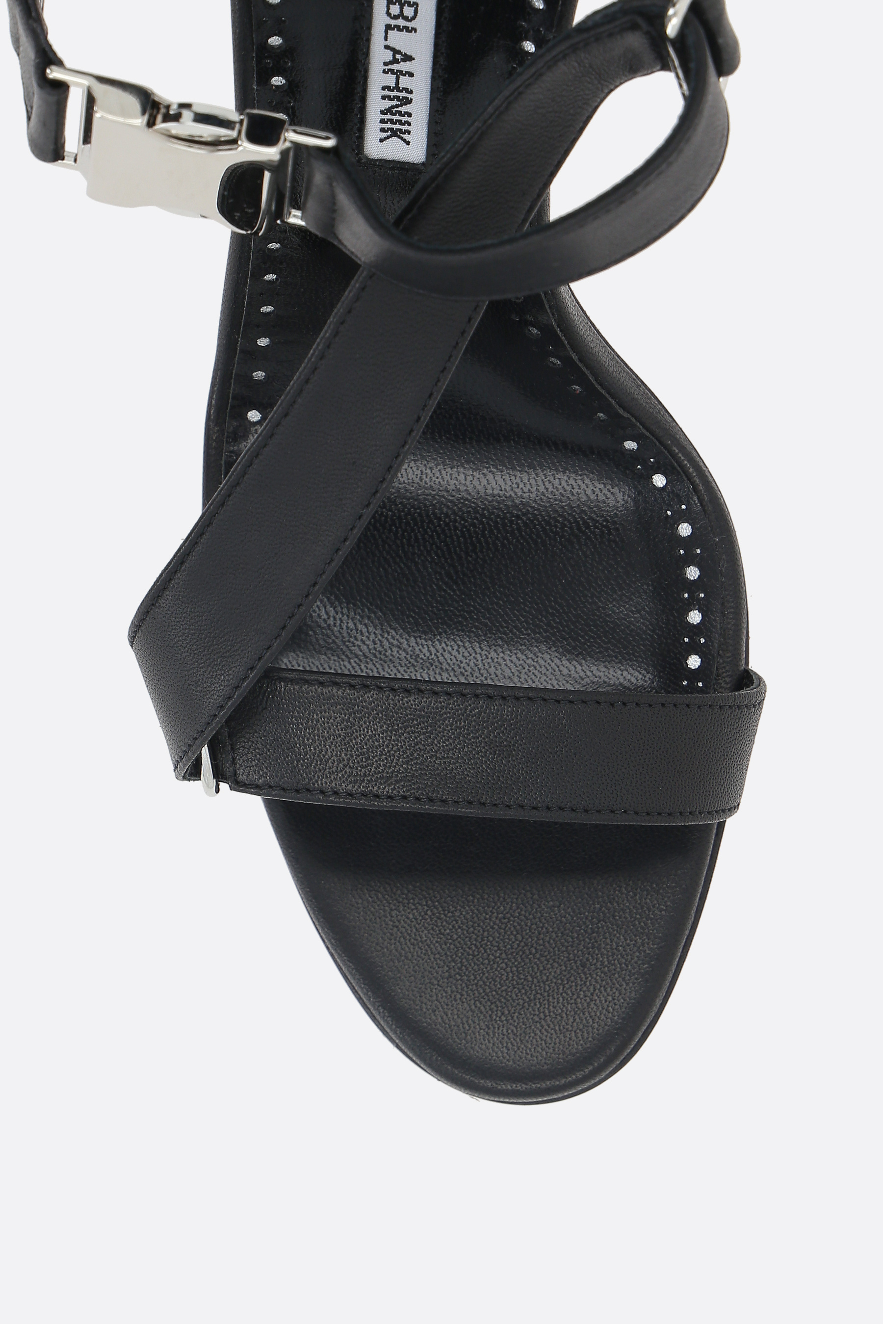 MANOLO BLAHNIK MANOLO BLAHNIK BUCKLE FASTENED OPEN-TOE SANDALS