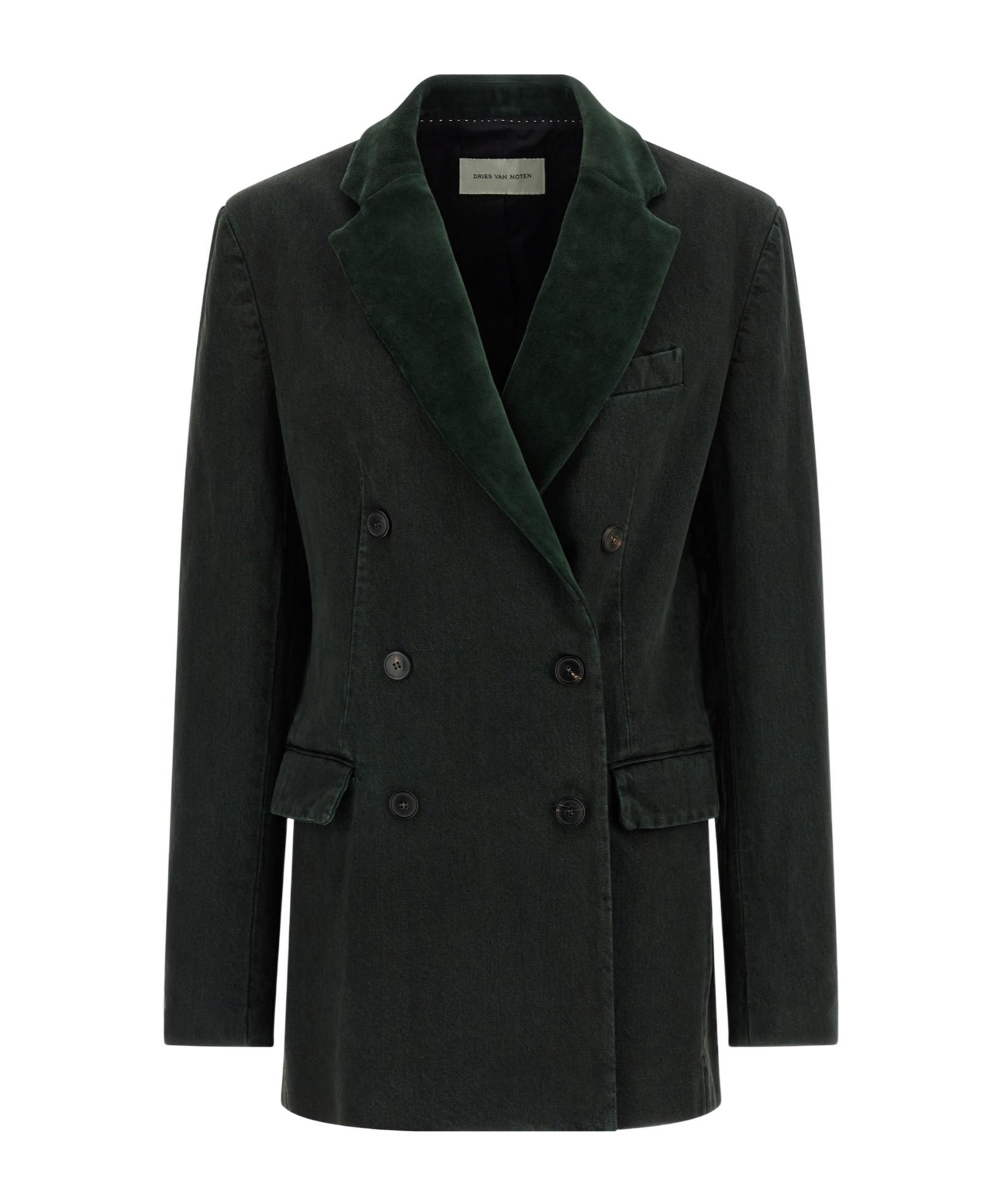Dries Van Noten Befya Blazer Befya Double-breasted Blazer In Green