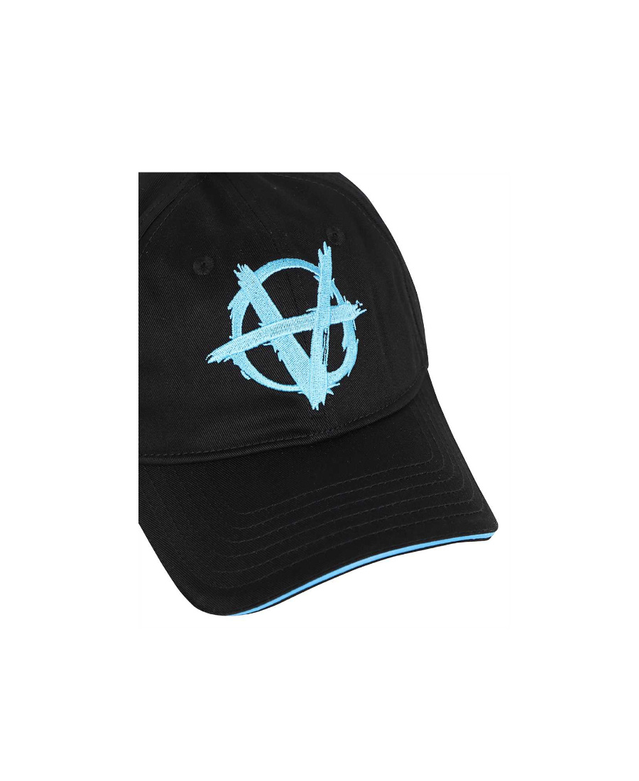 Vetements Logo Embroidered Baseball Cap In Black