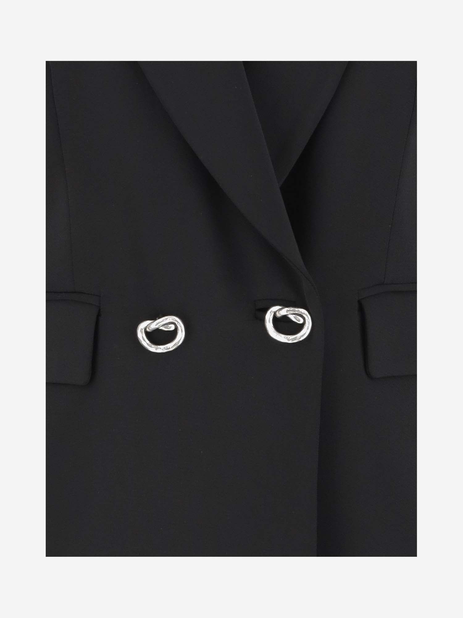 Pinko Metal-buttons Cady Blazer In Black
