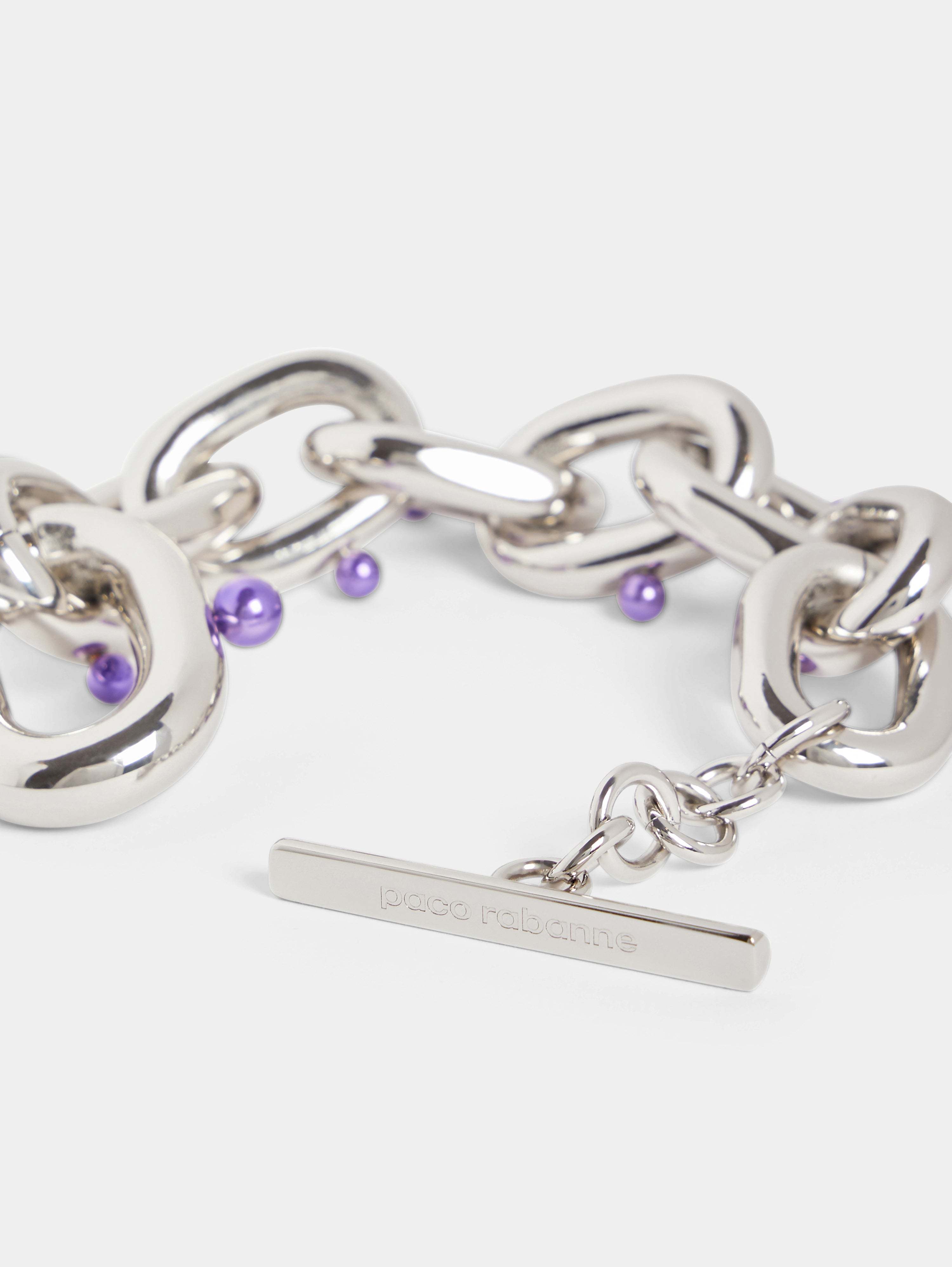 Rabanne Xl Pearl-embellished Chain-link Bracelet