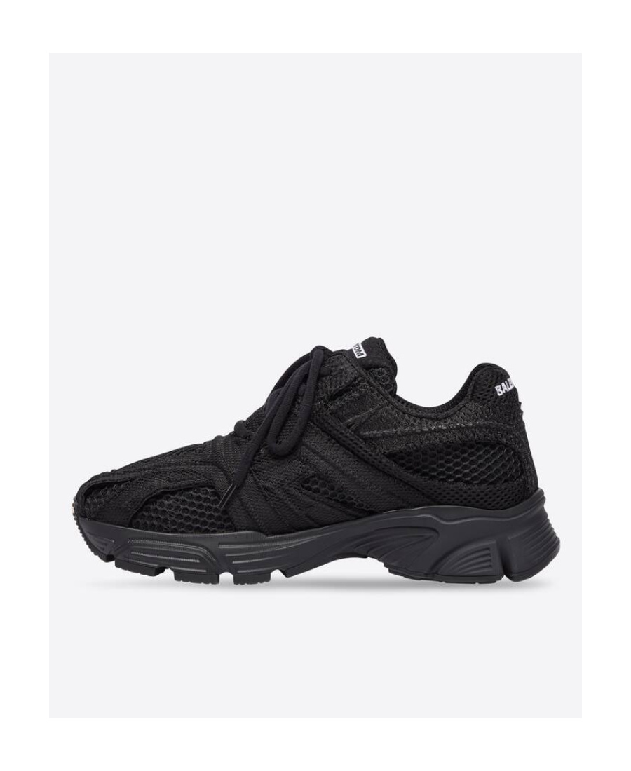 Balenciaga Phantom Mesh-paneled Sneakers In Black