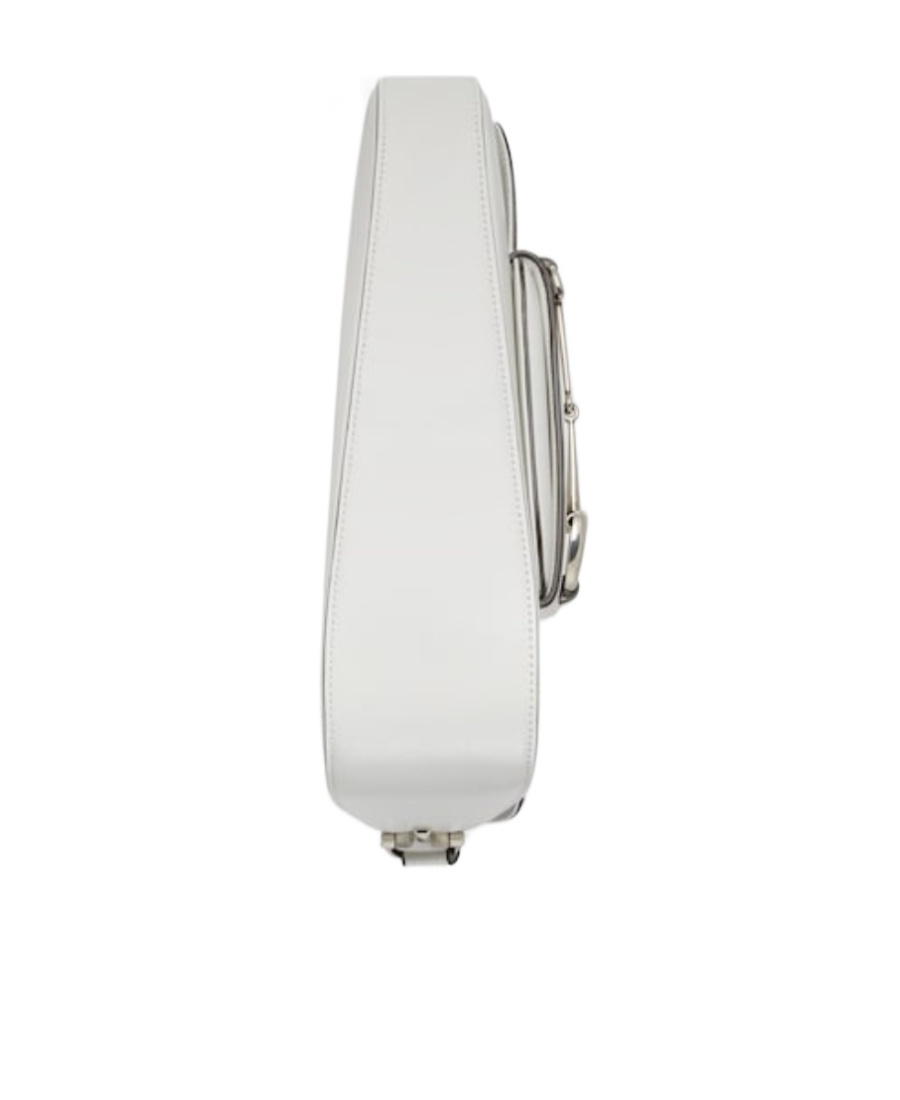 Gucci Mini Horsebit 1955 Shoulder Bag In White