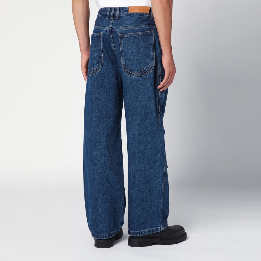 Darkpark Basic Wide-leg Jeans In Blue