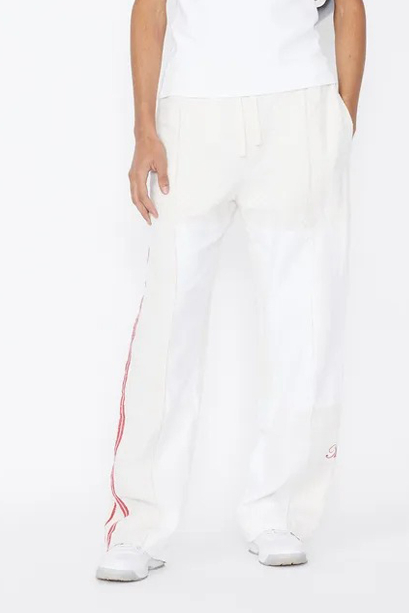 Marine Serre Side-stripe Track Pants In White