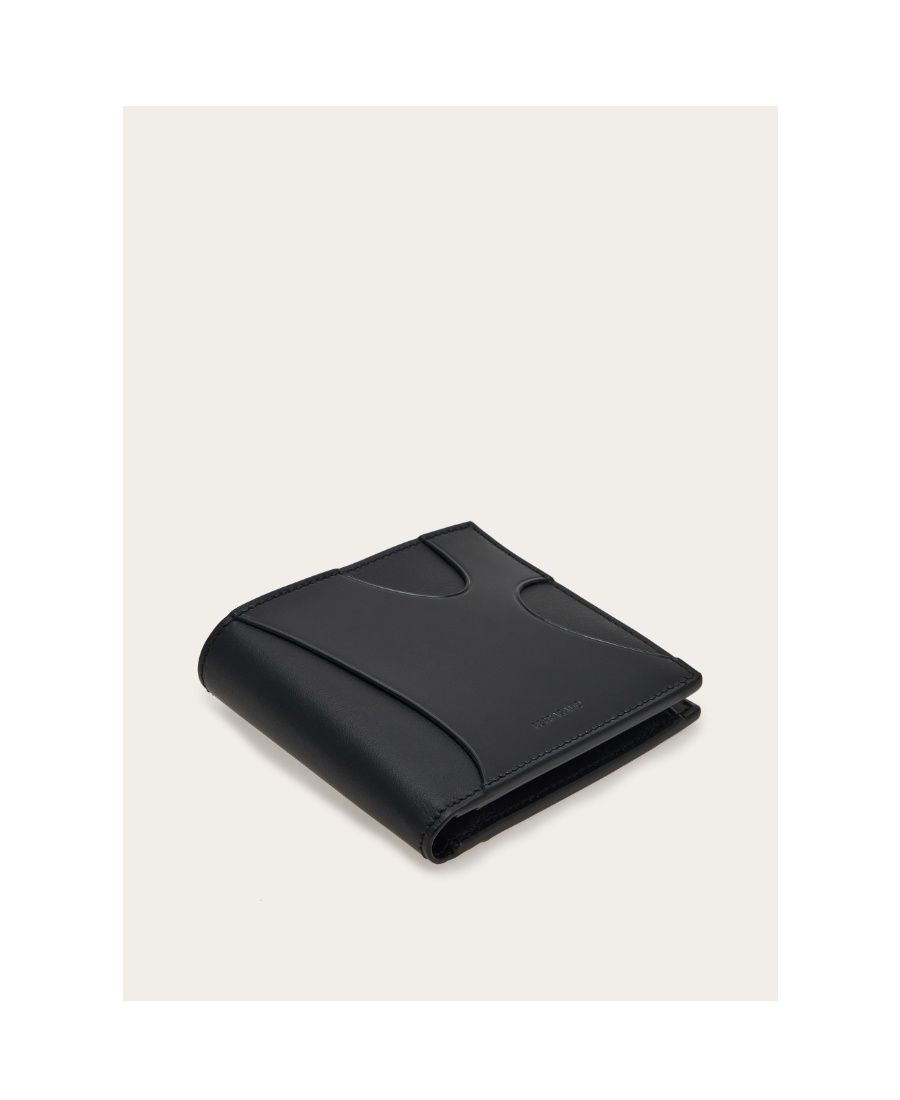 Ferragamo Hollowed-out Wallet In Black