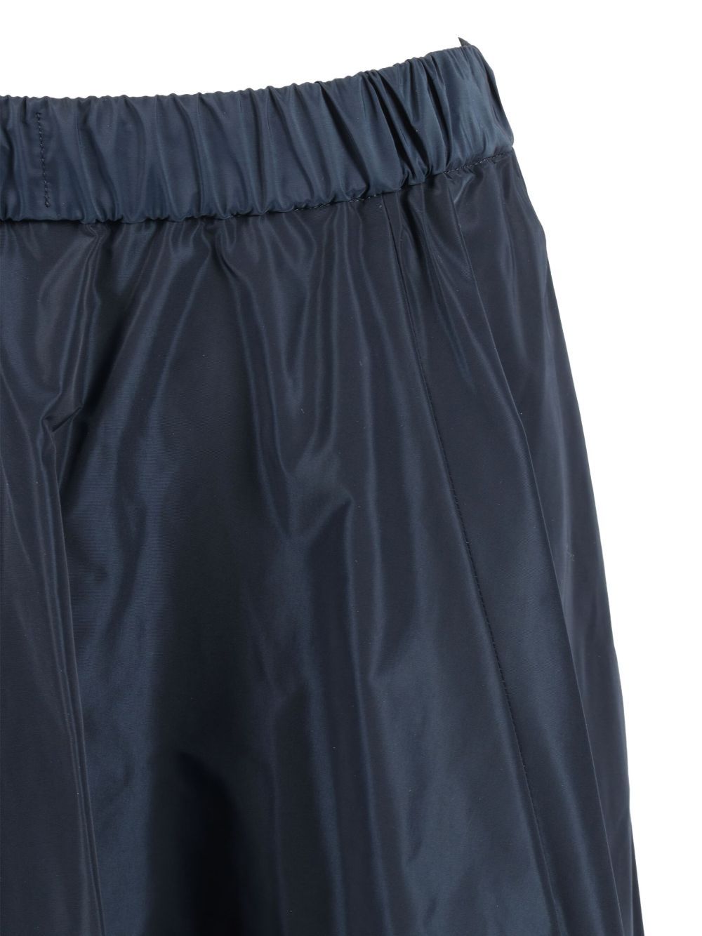 Aspesi Pleated A-line Mid-length Skirt In Blue