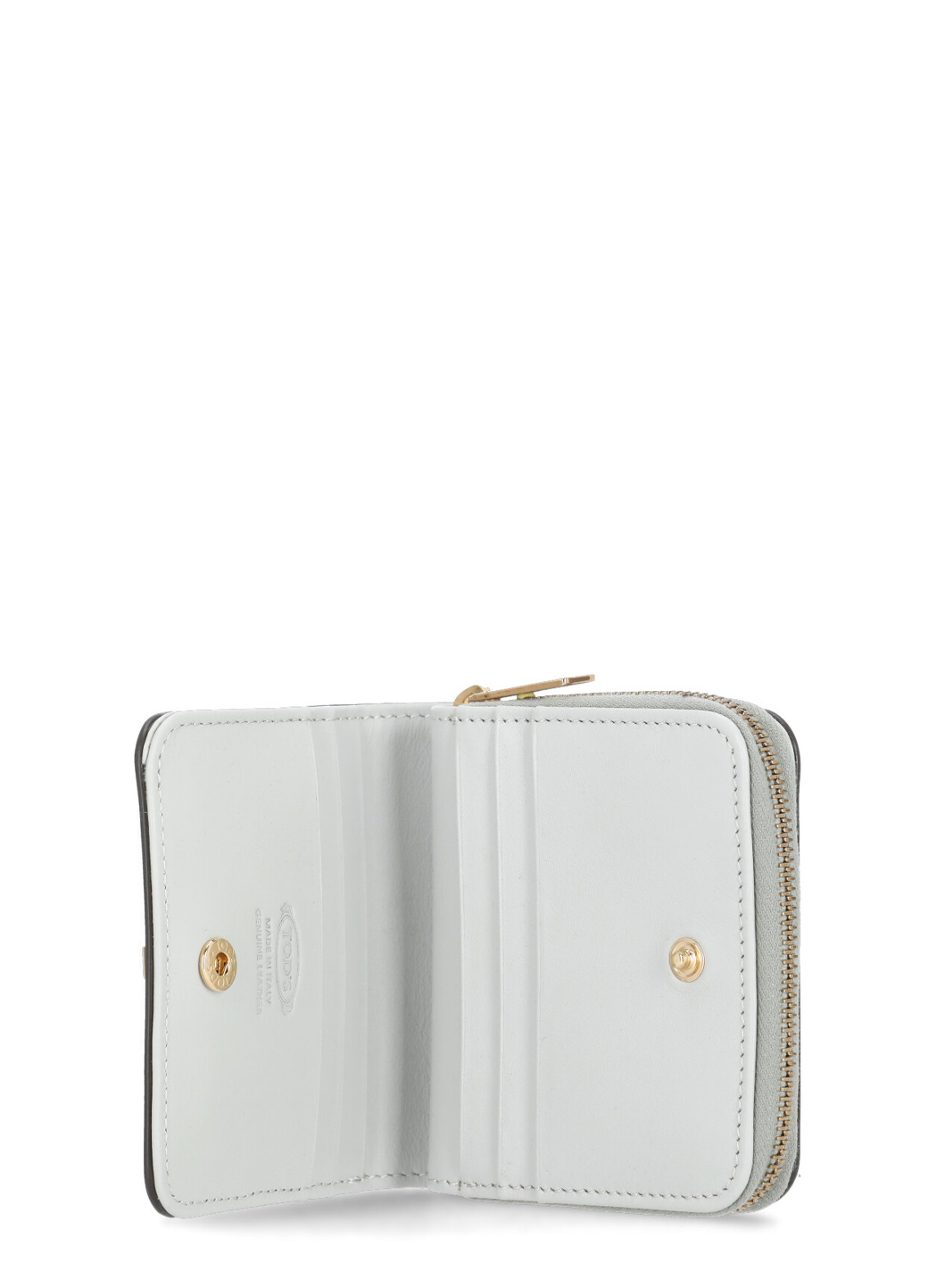 Tod's Logo Embossed Bifold Wallet In White