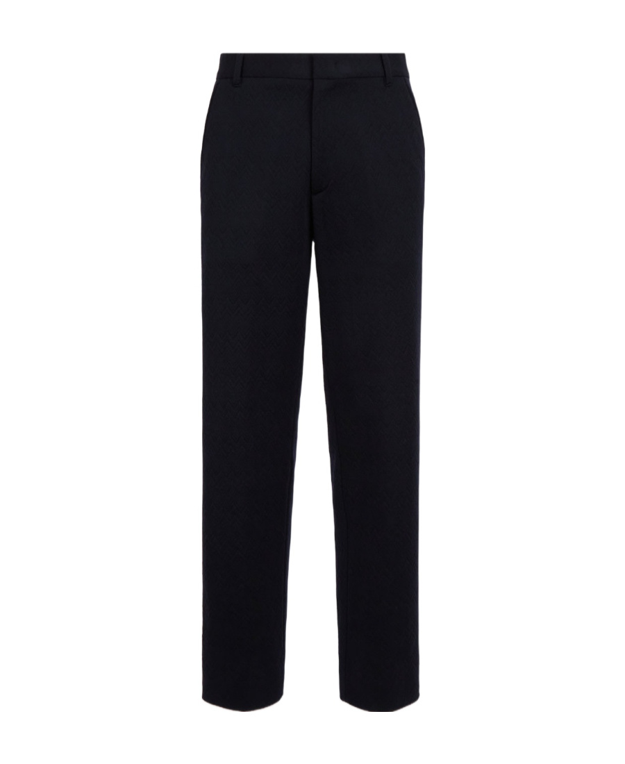 Missoni Straight-leg Wool-blend Trousers In Black