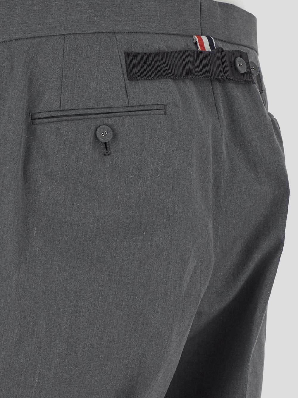 Thom Browne Tailored Cropped Twill Trousers In Black