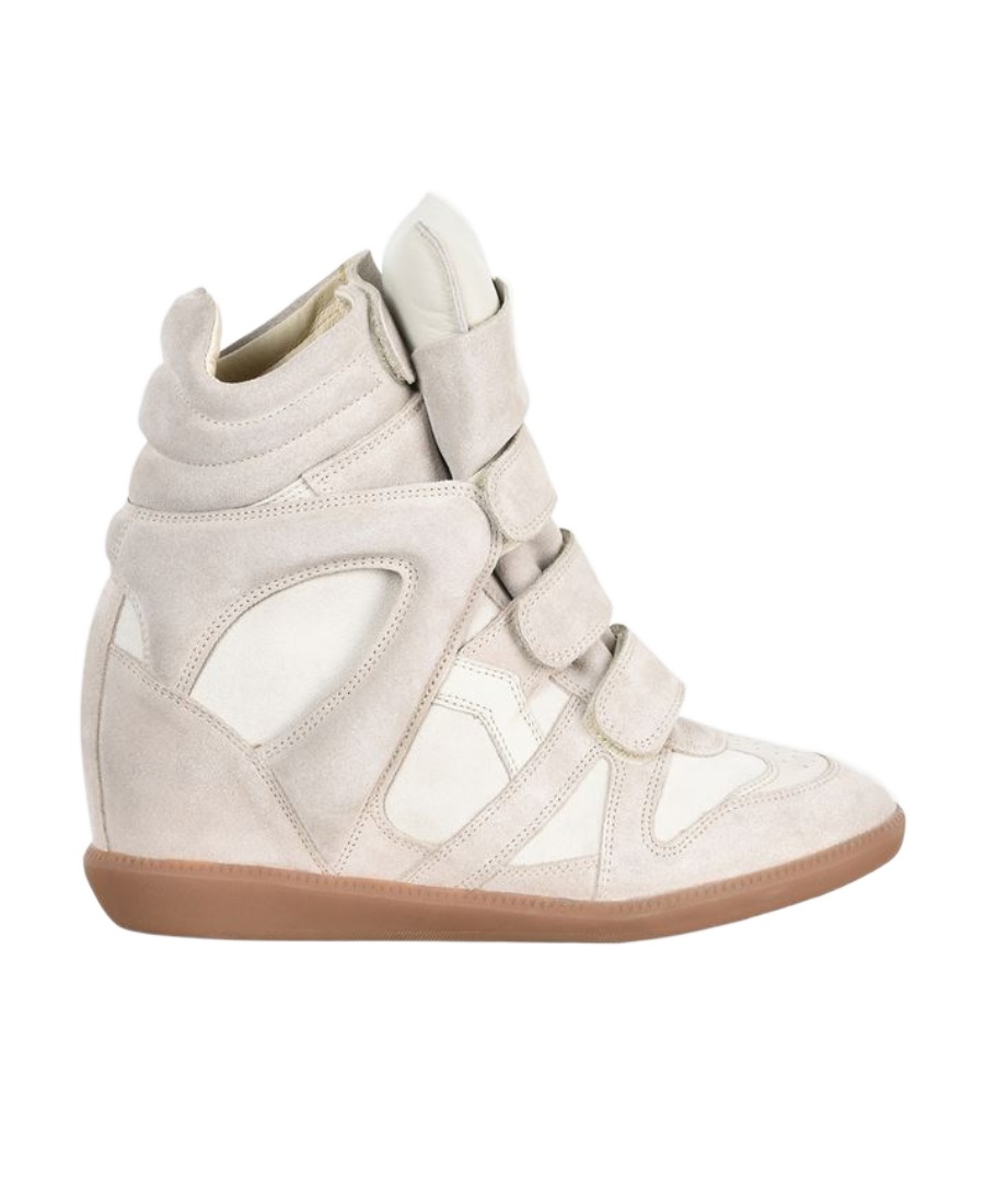 Isabel Marant Womens Bone/comb Bekett Suede High-top Trainers Eur 36 / 3 Uk In Nude &amp; Neutrals