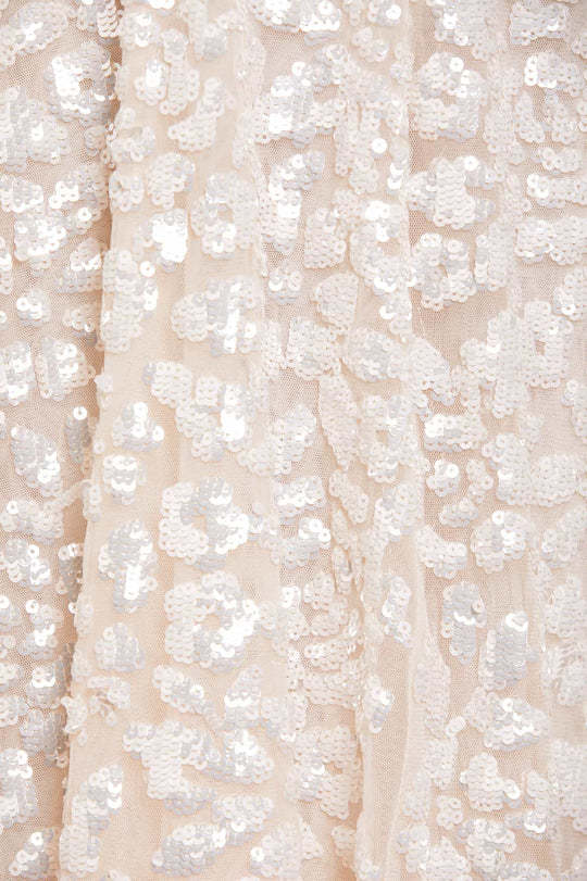 Needle & Thread Sequined Dress Dress In White