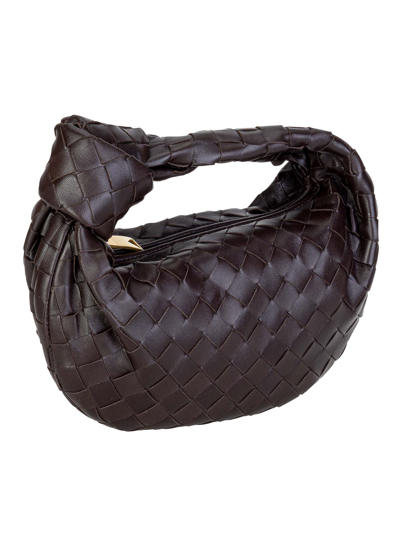 Bottega Veneta Mini Jodie Bag In Brown